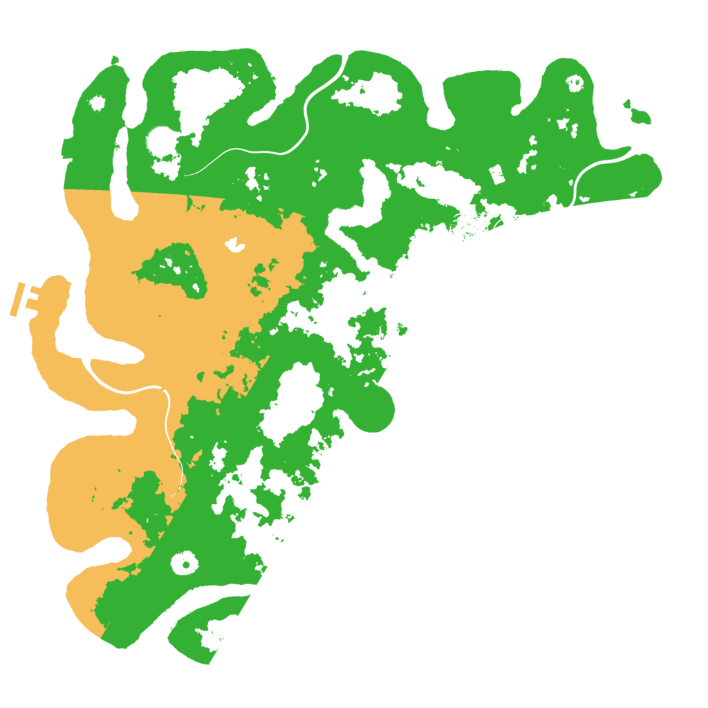 Biome Rust Map: Procedural Map, Size: 4150, Seed: 142390528