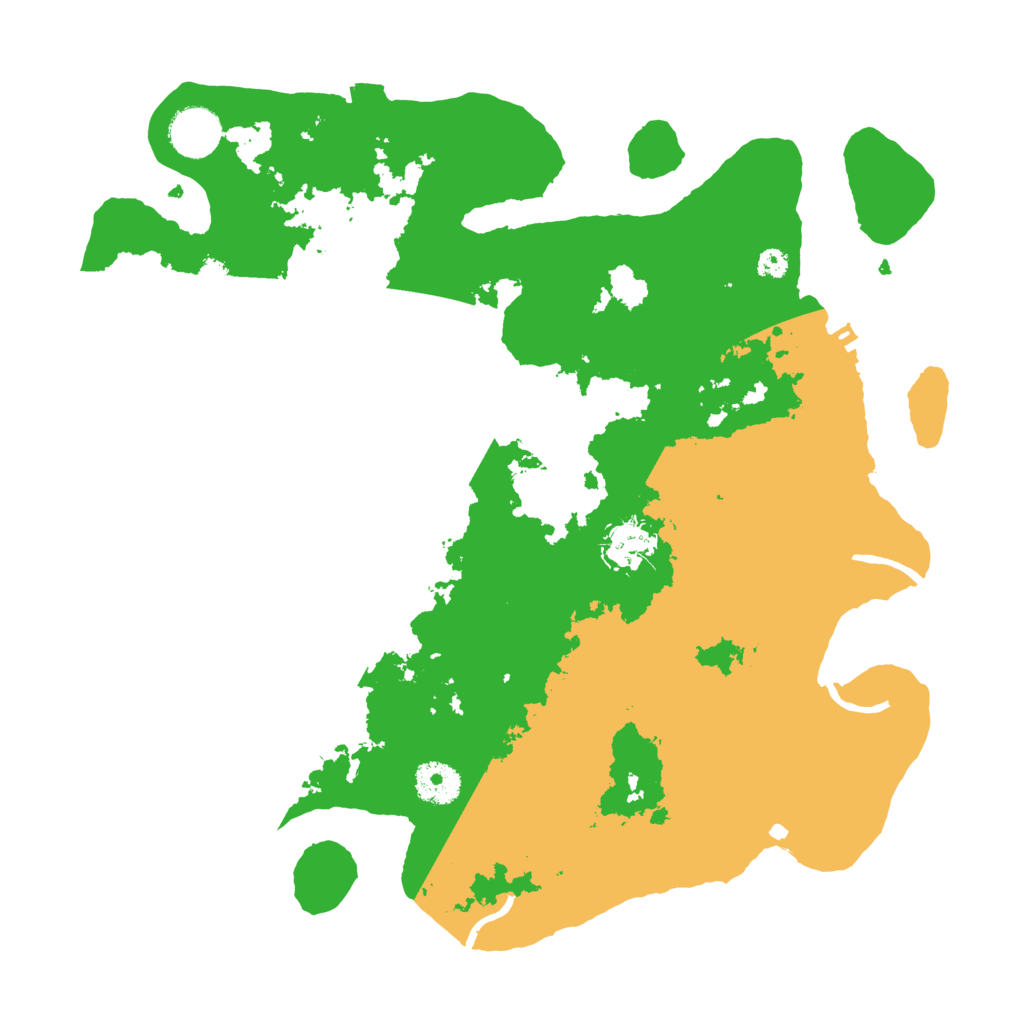 Biome Rust Map: Procedural Map, Size: 3500, Seed: 1261064602