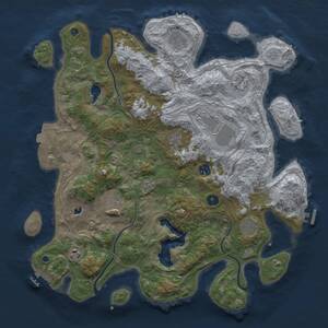 Thumbnail Rust Map: Procedural Map, Size: 4250, Seed: 1995236520, 15 Monuments