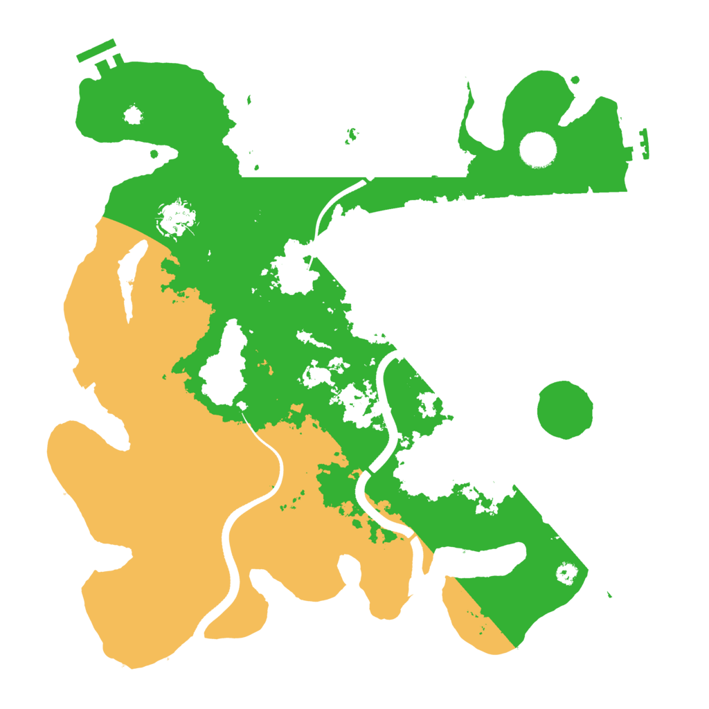 Biome Rust Map: Procedural Map, Size: 3500, Seed: 983391014