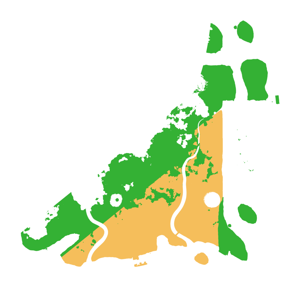 Biome Rust Map: Procedural Map, Size: 3500, Seed: 31189663