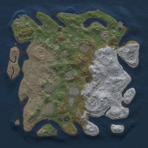 Thumbnail Rust Map: Procedural Map, Size: 3750, Seed: 362845, 18 Monuments