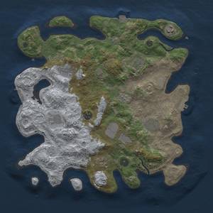 Thumbnail Rust Map: Procedural Map, Size: 3700, Seed: 1251313203, 17 Monuments