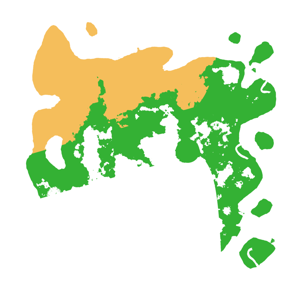 Biome Rust Map: Procedural Map, Size: 3400, Seed: 58295228