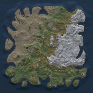 Thumbnail Rust Map: Procedural Map, Size: 4500, Seed: 987076900, 19 Monuments