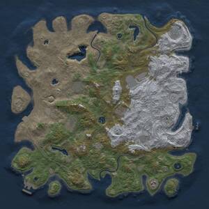Thumbnail Rust Map: Procedural Map, Size: 4500, Seed: 987076900, 15 Monuments