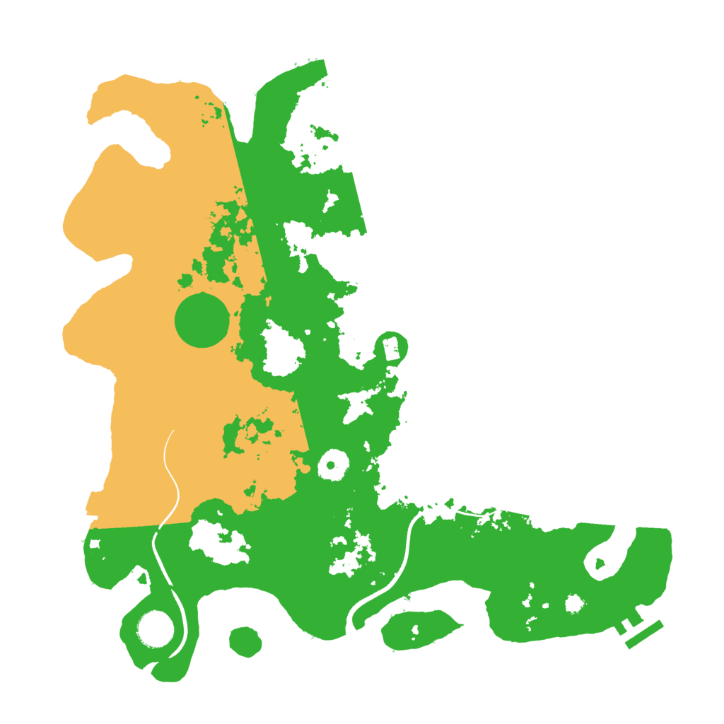 Biome Rust Map: Procedural Map, Size: 3500, Seed: 203837044