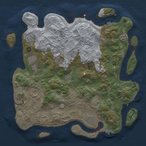Thumbnail Rust Map: Procedural Map, Size: 4250, Seed: 811811, 19 Monuments