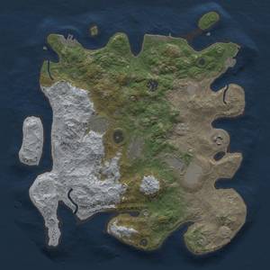 Thumbnail Rust Map: Procedural Map, Size: 3500, Seed: 229755330, 14 Monuments
