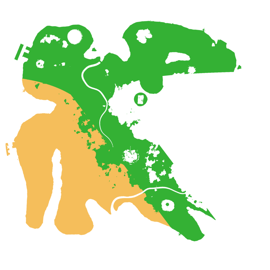 Biome Rust Map: Procedural Map, Size: 3250, Seed: 22267019