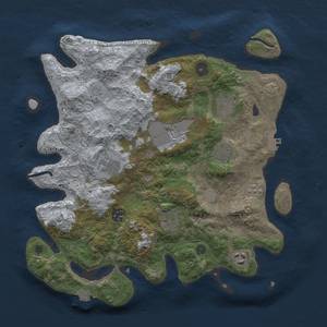 Thumbnail Rust Map: Procedural Map, Size: 3500, Seed: 2191773, 15 Monuments