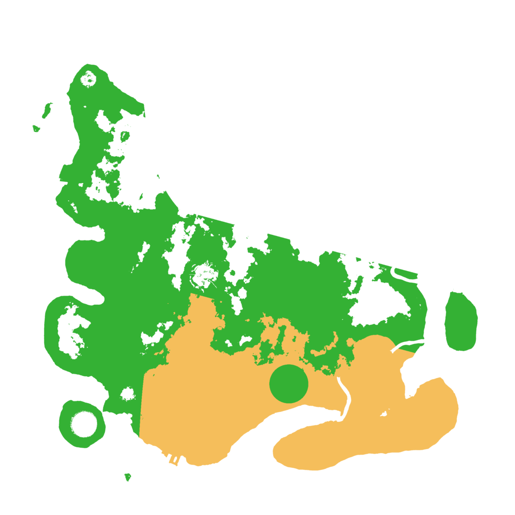 Biome Rust Map: Procedural Map, Size: 3500, Seed: 19984