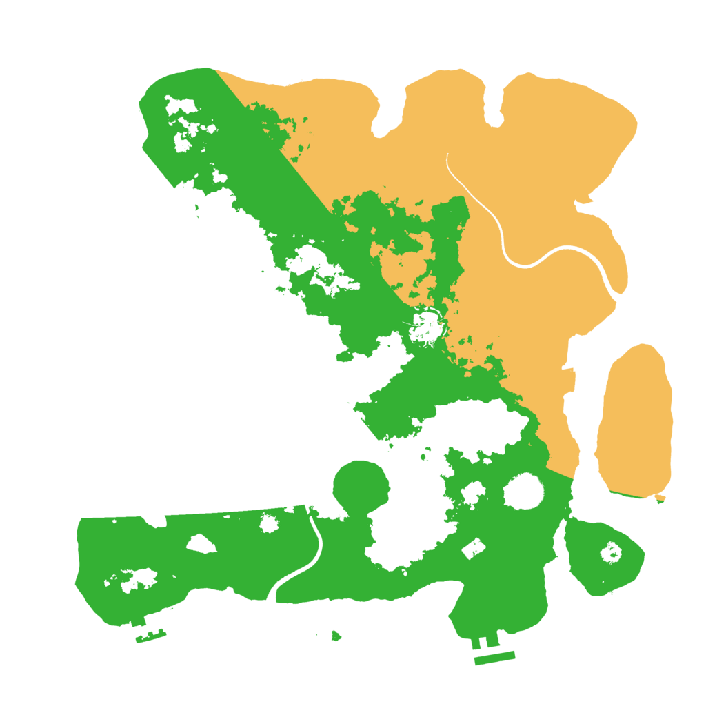 Biome Rust Map: Procedural Map, Size: 3500, Seed: 68901795