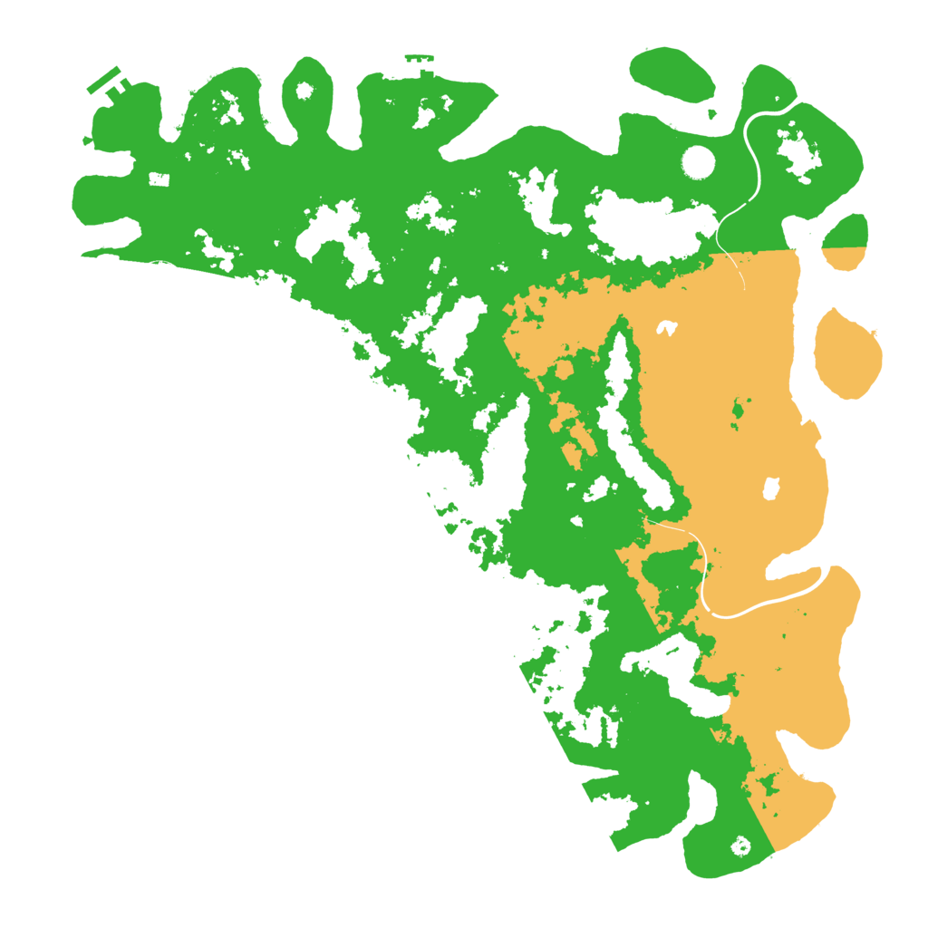 Biome Rust Map: Procedural Map, Size: 4888, Seed: 20021