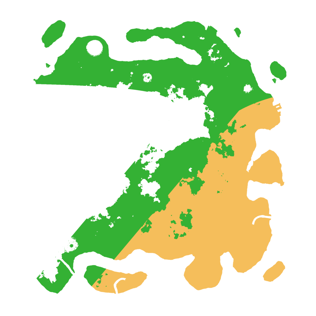 Biome Rust Map: Procedural Map, Size: 3500, Seed: 63926590