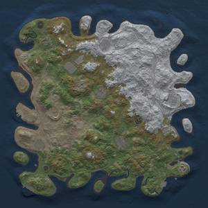 Thumbnail Rust Map: Procedural Map, Size: 4500, Seed: 162, 19 Monuments