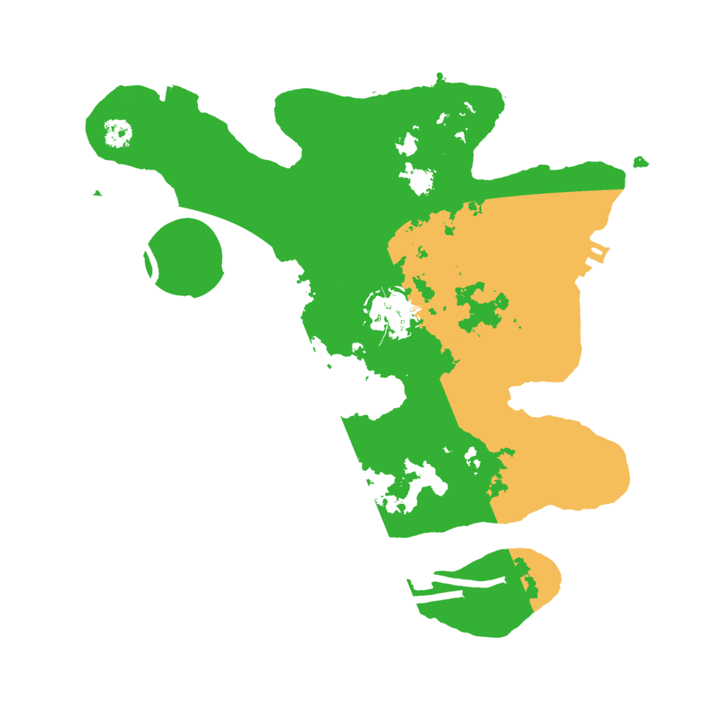 Biome Rust Map: Procedural Map, Size: 2500, Seed: 1037715960