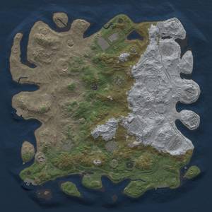 Thumbnail Rust Map: Procedural Map, Size: 4500, Seed: 202683180, 19 Monuments