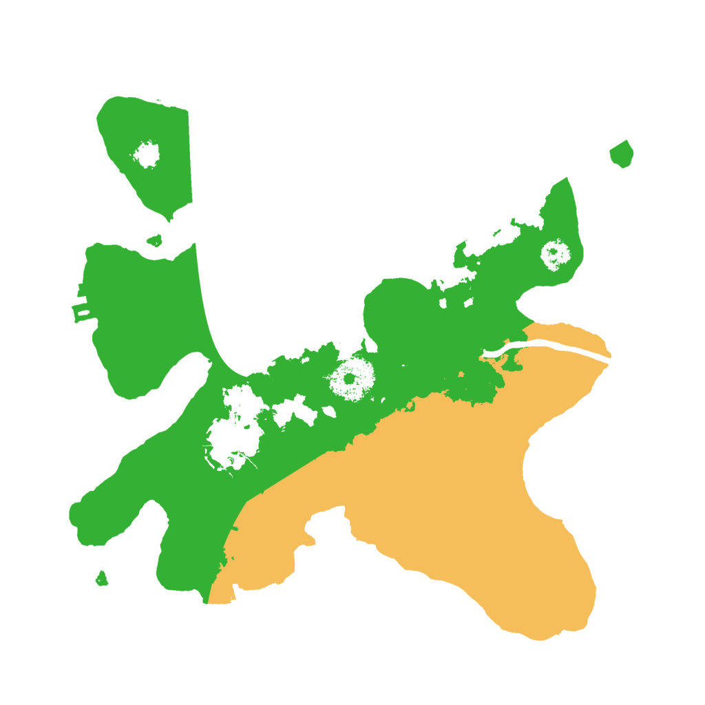 Biome Rust Map: Procedural Map, Size: 2500, Seed: 1975079651