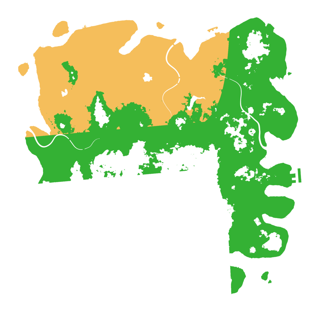 Biome Rust Map: Procedural Map, Size: 4500, Seed: 33114