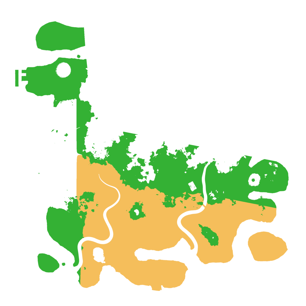 Biome Rust Map: Procedural Map, Size: 3700, Seed: 1126825613