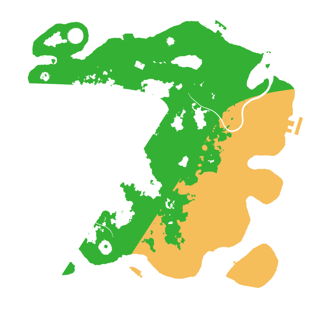 Biome Rust Map: Procedural Map, Size: 3500, Seed: 831380014