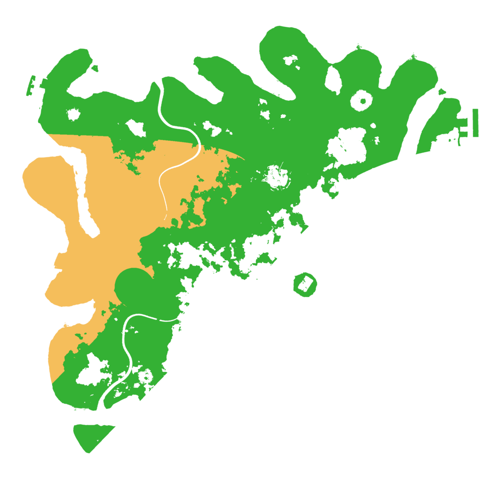 Biome Rust Map: Procedural Map, Size: 3600, Seed: 347118764