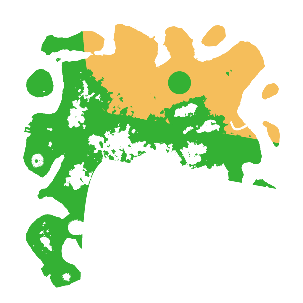 Biome Rust Map: Procedural Map, Size: 3500, Seed: 558334