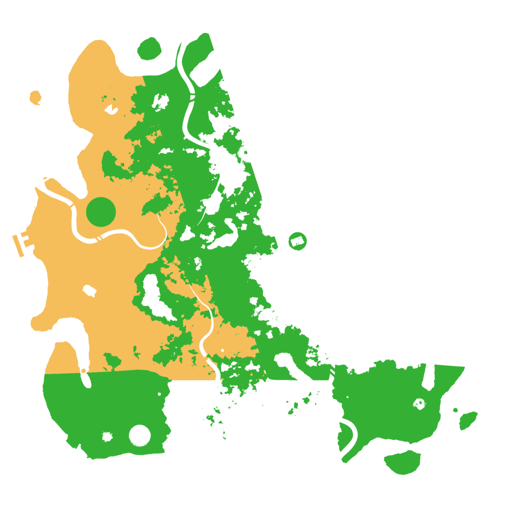 Biome Rust Map: Procedural Map, Size: 4500, Seed: 870673111