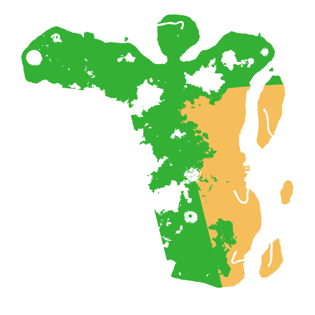 Biome Rust Map: Procedural Map, Size: 3650, Seed: 61887200