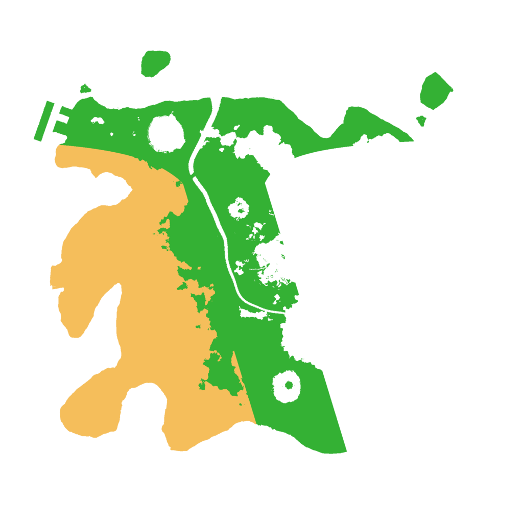 Biome Rust Map: Procedural Map, Size: 2600, Seed: 1529239384