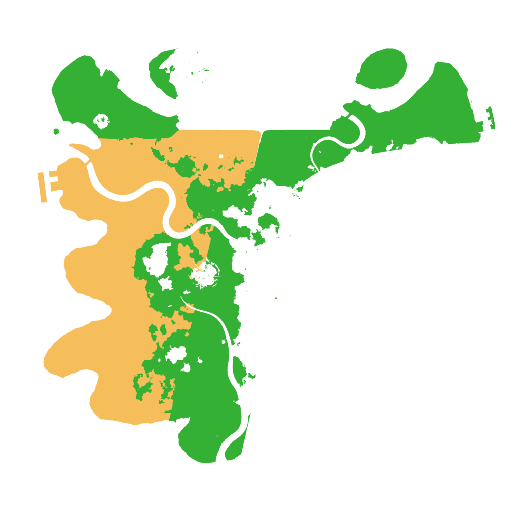 Biome Rust Map: Procedural Map, Size: 3500, Seed: 206856132