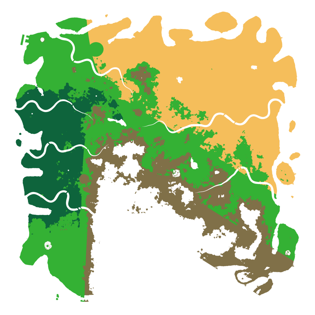 Biome Rust Map: Procedural Map, Size: 6000, Seed: 121501074