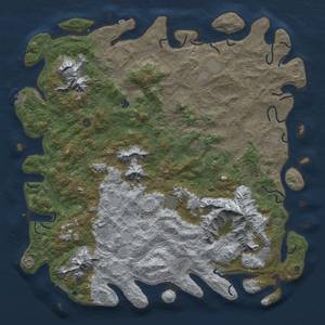 Thumbnail Rust Map: Procedural Map, Size: 6000, Seed: 121501074, 19 Monuments