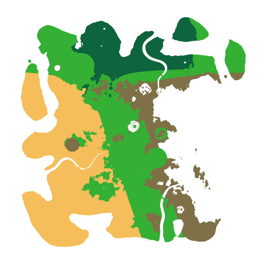Biome Rust Map: Procedural Map, Size: 3500, Seed: 311462406
