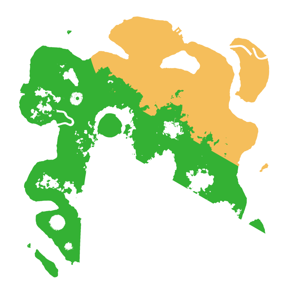 Biome Rust Map: Procedural Map, Size: 3500, Seed: 2092394532