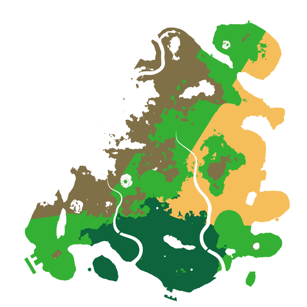 Biome Rust Map: Procedural Map, Size: 3500, Seed: 1554449532