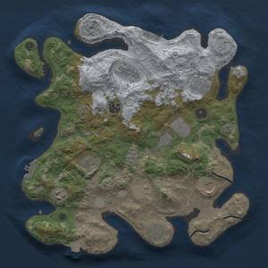 Thumbnail Rust Map: Procedural Map, Size: 3500, Seed: 54152068, 18 Monuments