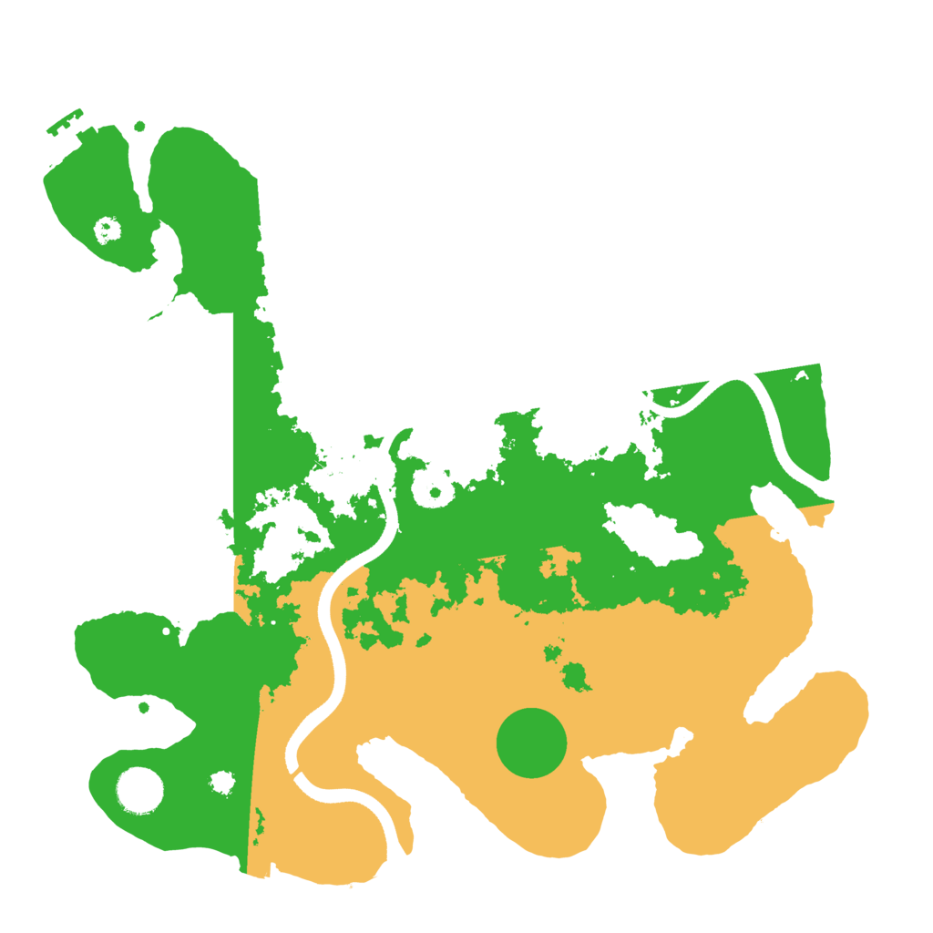 Biome Rust Map: Procedural Map, Size: 3500, Seed: 54152068