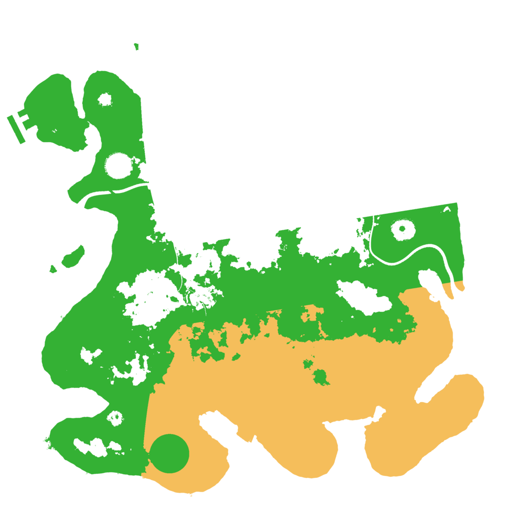 Biome Rust Map: Procedural Map, Size: 3500, Seed: 54152068