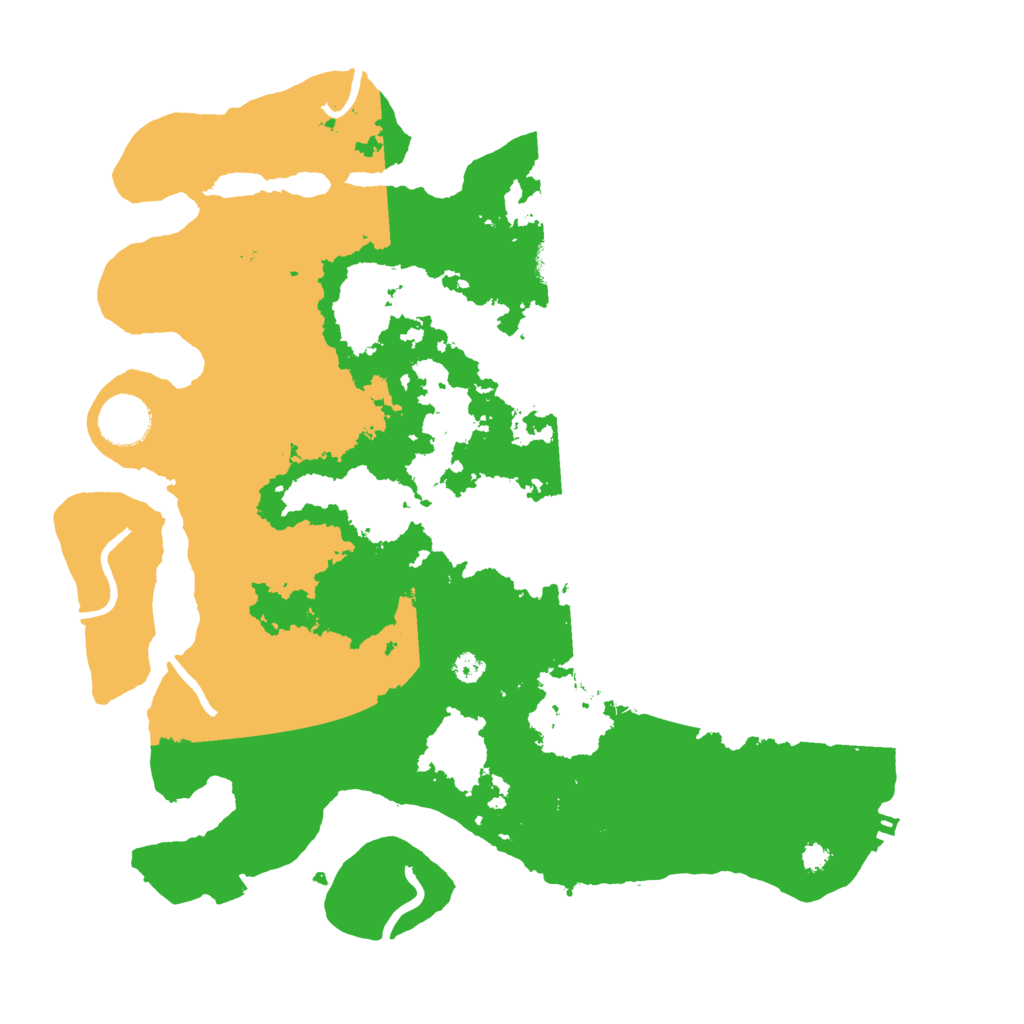 Biome Rust Map: Procedural Map, Size: 3500, Seed: 1131324449