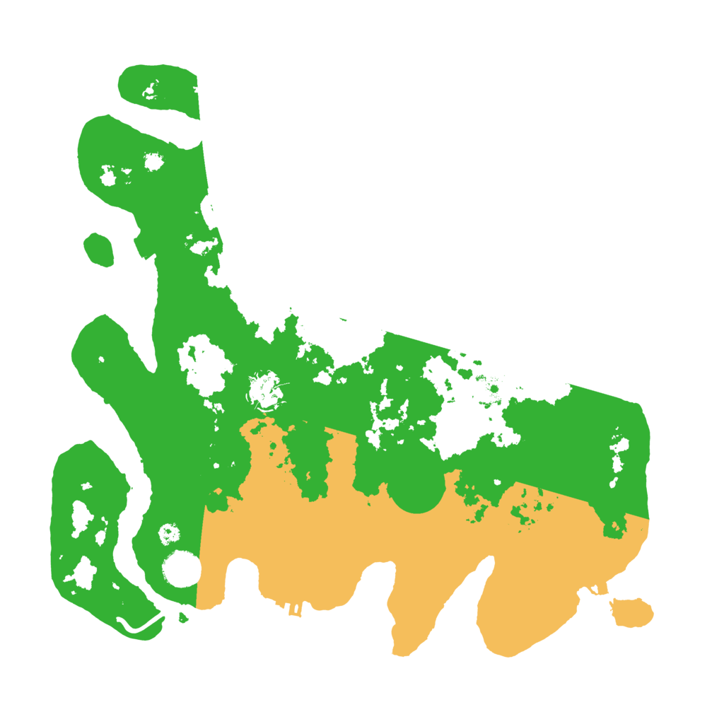 Biome Rust Map: Procedural Map, Size: 3500, Seed: 92346253