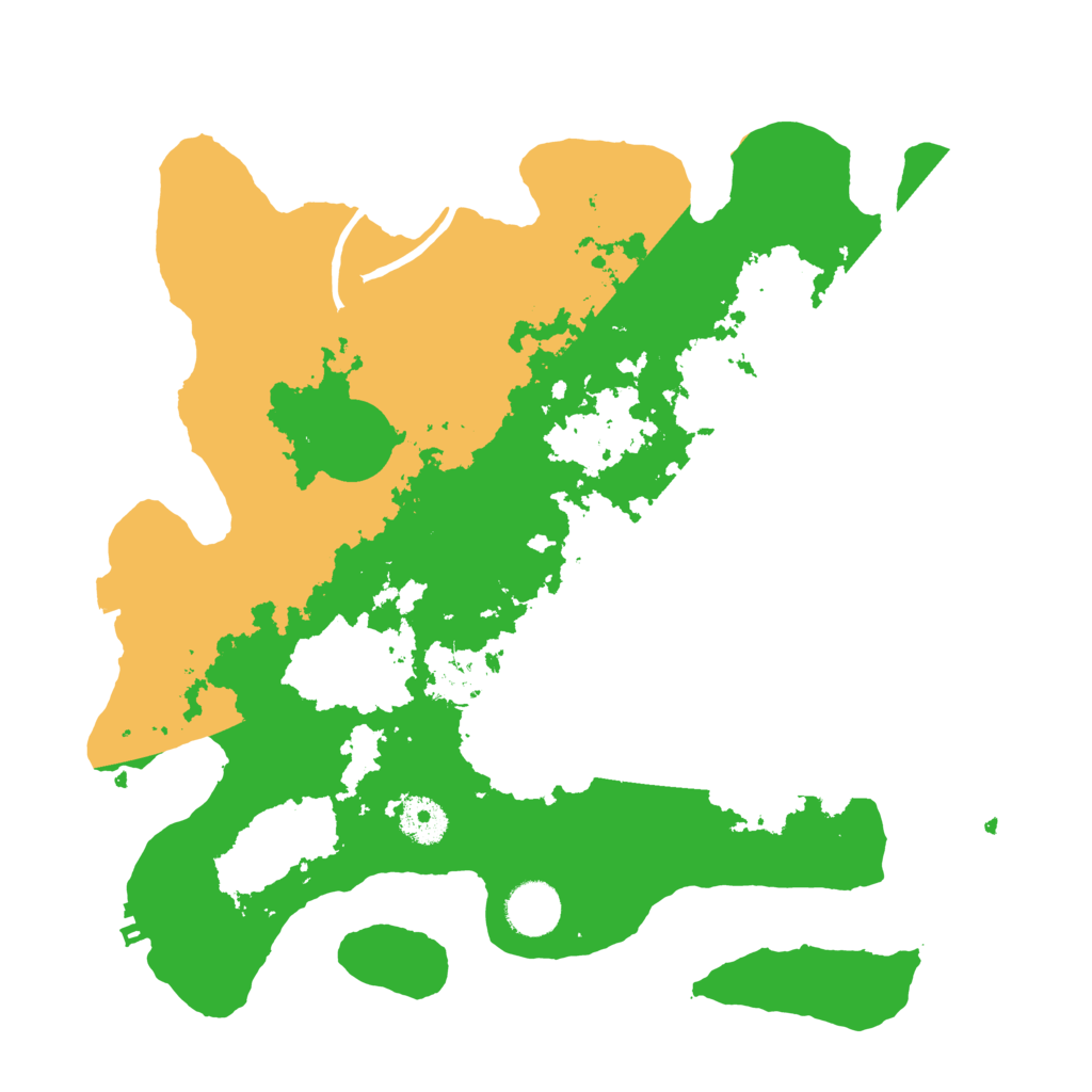 Biome Rust Map: Procedural Map, Size: 3500, Seed: 6677