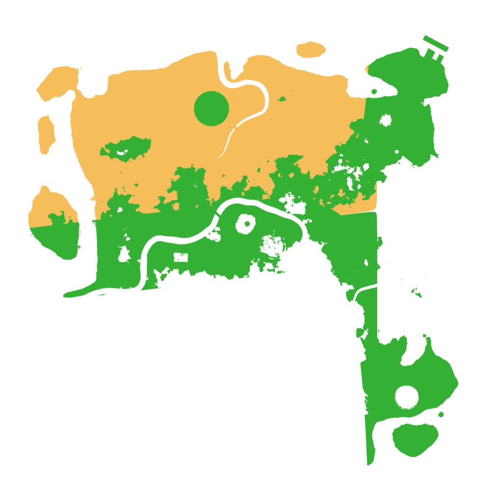 Biome Rust Map: Procedural Map, Size: 3800, Seed: 26214199