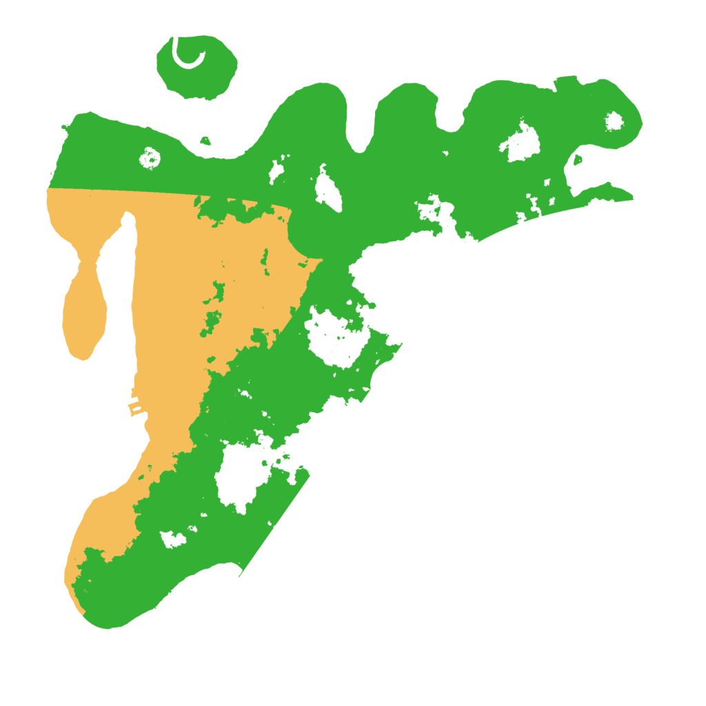 Biome Rust Map: Procedural Map, Size: 3500, Seed: 95228356
