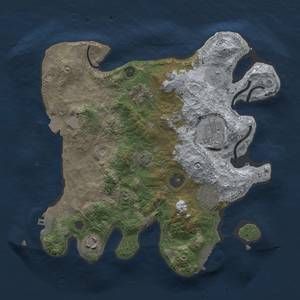 Thumbnail Rust Map: Procedural Map, Size: 3000, Seed: 663702151, 12 Monuments
