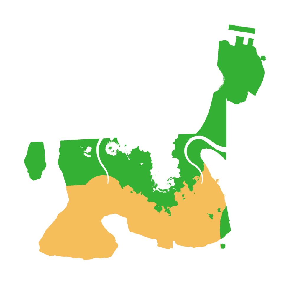 Biome Rust Map: Procedural Map, Size: 2300, Seed: 1103