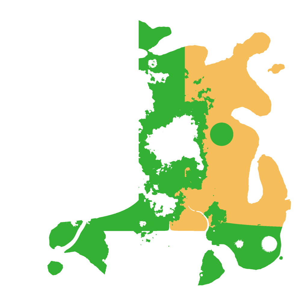 Biome Rust Map: Procedural Map, Size: 3500, Seed: 9143463