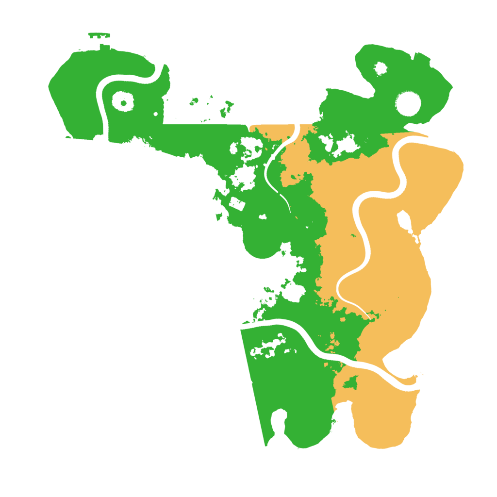 Biome Rust Map: Procedural Map, Size: 3500, Seed: 1905683326