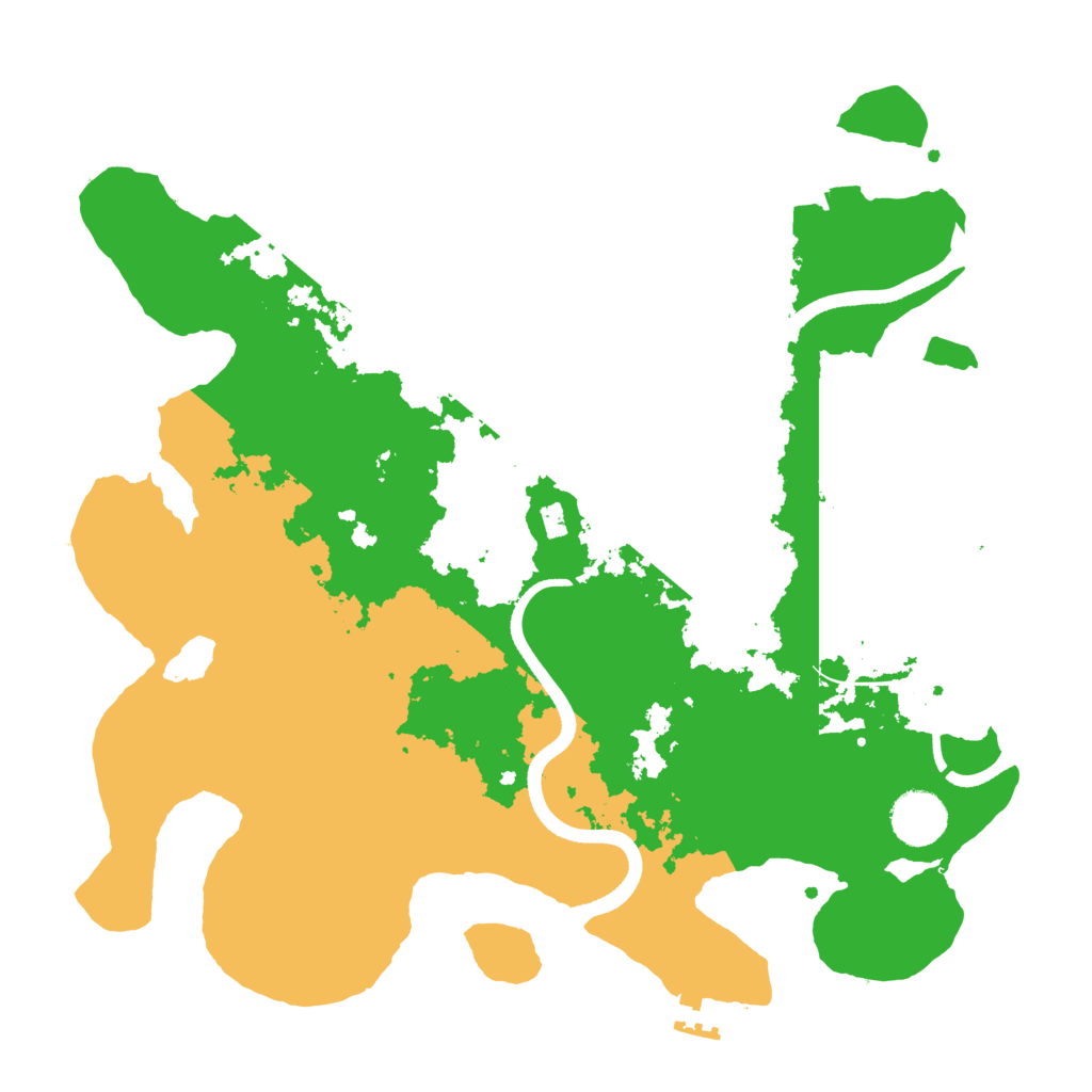 Biome Rust Map: Procedural Map, Size: 3500, Seed: 51651